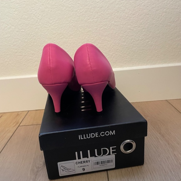 ILLUDE Flamingo Pink Pointed Toe Pumps – Assorted Sizes - Picture 10 of 11